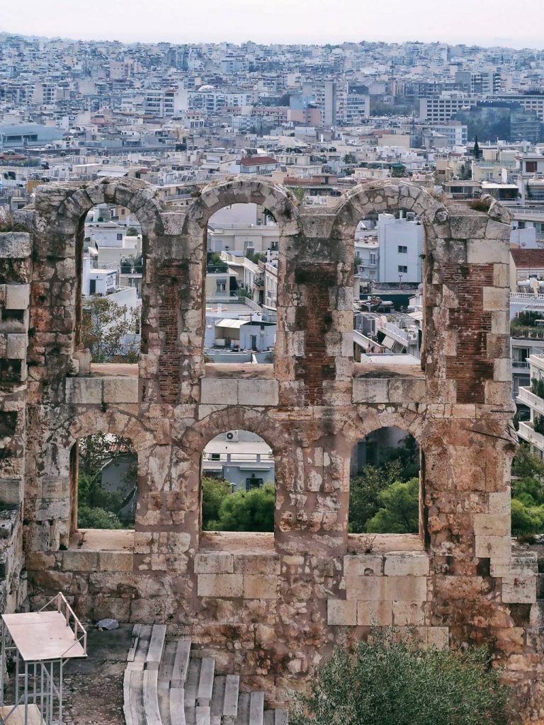 widok na Ateny
